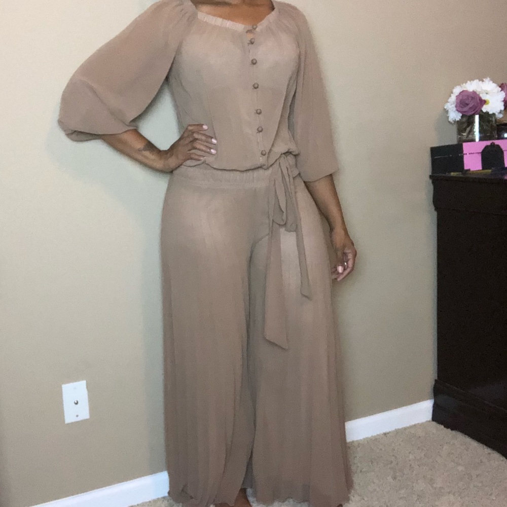 Pleated Jumpsuit